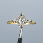 Exquisite Marquise Zirconia Ring