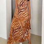 Solenne | Vibrant Tropical Evening Dress