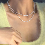 Starry Light Necklace Silver Set