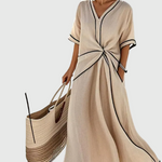 Brynn | Draped Coastal Maxi Dress
