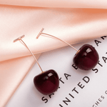 Luxury Red Cherry Earrings