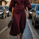 Nadia | Lantern Sleeve Dress