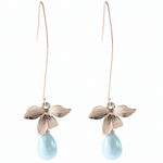 Jade Pearl & Petal Drop Earrings