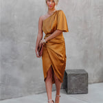 Ally | Elegant Silk Party Dress