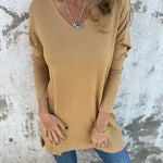 Hazel | Relaxed V-Neck Knit Tunic