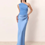 Alma | Maxi Dress with a Gilt in Satin
