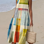 Martha | Elegant Art Midi Dress