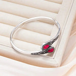 Vintage Bracelet with Colorful Gems & Tribal Design