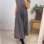 Isabelle | Pleated Midi Dress