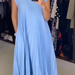 Isabelle | Pleated Midi Dress