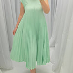 Isabelle | Pleated Midi Dress