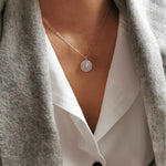 Lavish Sunflower Zirconia Necklace