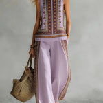Ruby | Retro Print Top & Trouser Set