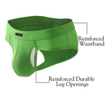 3 Pack Men's Seamless Comfort Sporty Cut Stretch Fit Briefs
