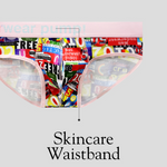 2 Pack Men's Stretch Fit Doodle Print Low-Rise Briefs