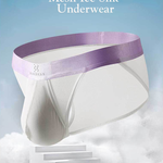 3 Pack Men's Ice Silk Breathable Mesh Low-Rise Classic Briefs