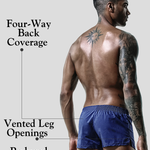 Men's Breathable Cotton Built-in Pouch Boxers
