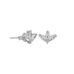 Crystal Fan Stud Earrings
