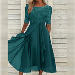 Zinnia | Elegant Lace Midi Dress
