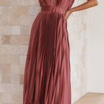 Whitney | Pleated Maxi Dress