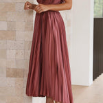 Suki | Elegant Pleated Maxi Dress