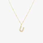 Pearl Initial Pendant Necklace