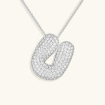 Bubble Initial Crystals Necklace