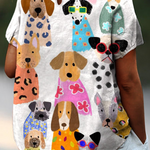 Rosa | Dog Print Shirt