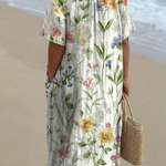 Nova | Vintage Floral Flowing Dress