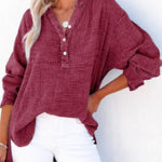 AYLA™ – Casual V-Neck Blouse