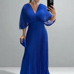Hollis | Elegant Pleated Maxi Dress