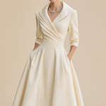 Eliana | Satin Midi Dress