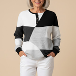 Hazel | Cozy Waffle Knit Henley