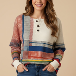 Hazel | Cozy Waffle Knit Henley