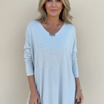 Hazel | Relaxed V-Neck Knit Tunic