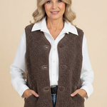 Sophia | Button-Down Short Warm Vest