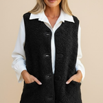 Sophia | Button-Down Short Warm Vest