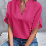 Colorful Draped Blouse
