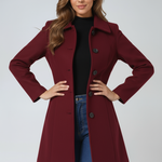 Bella | Women's Single Breasted Winter Trench Coat