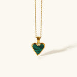 Gleaming Heart Pendant Necklace