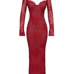 Mia | Noir Lace Maxi Dress