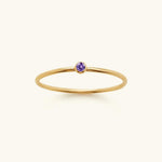 Precious Gemstone Stacker Ring