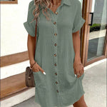 Lara - Stylish Polo Hiding Tummy Dress