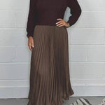 Amber | Maxi Dress with Sweater & Pleated Skirt