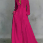 Serena | Flowing Button-Front Maxi Dress