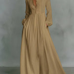 Serena | Flowing Button-Front Maxi Dress