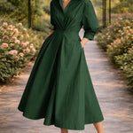 Monroe | Wrap-Front Flowing Maxi Dress