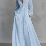 Serena | Flowing Button-Front Maxi Dress