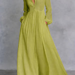 Edythe | Flowing Button-Front Maxi Dress