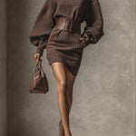 Jaymie | Knit Mini Dress with Belt